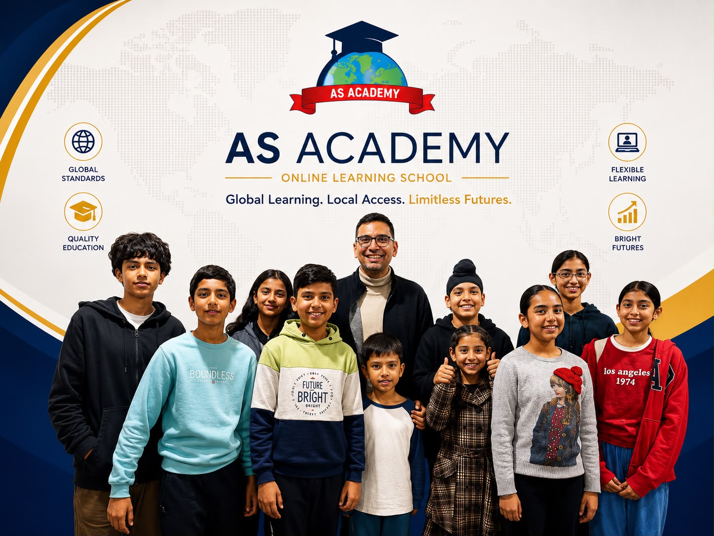 A S Academy Global Classroom Slide 1