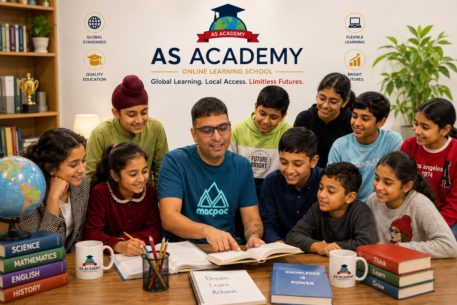 A S Academy Global Classroom Slide 3